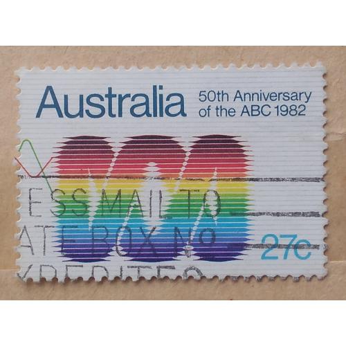Австралия 1982 г - 50 лет Австралийской радиовещательной комиссии (ABC), 2 шт (см.фото)