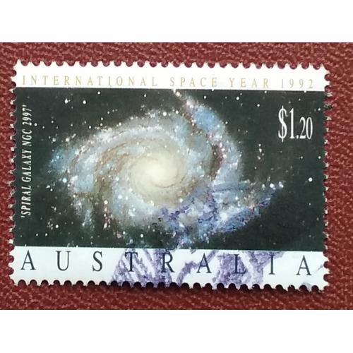 Австралия 1992 г - Международный год космоса, гаш
