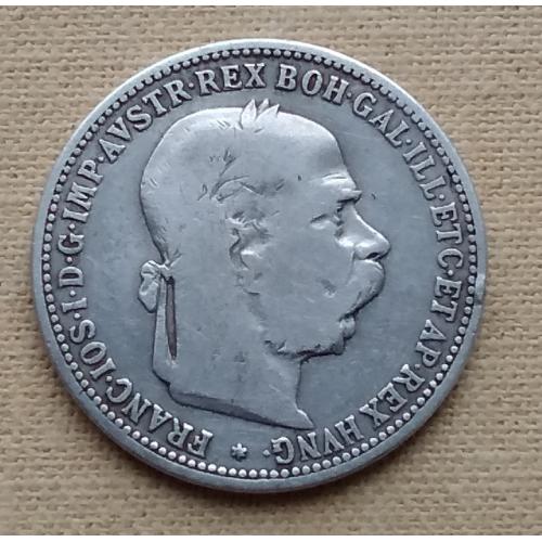 Австрия 1 крона, 1893 г, серебро