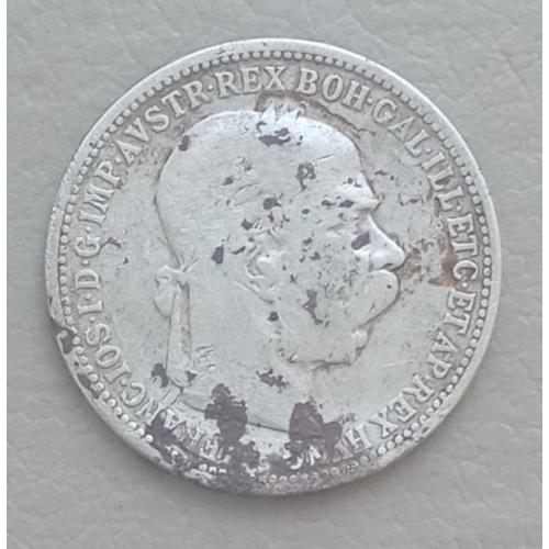 Австрия 1 крона, 1893 г, серебро