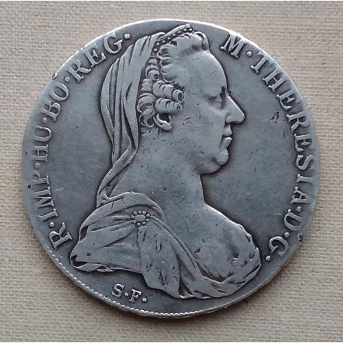 Австрия 1 талер, 1780 г,  Мария Терезия, серебро