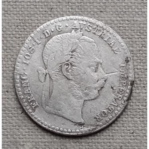 Австрия 10 крейцеров, 1869 г, серебро