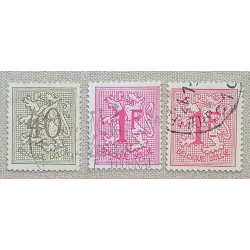 Бельгия  1951 г  - герб, стандарт,  гаш
