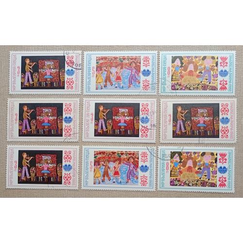 Болгария 1982 г - Детские рисунки, гаш