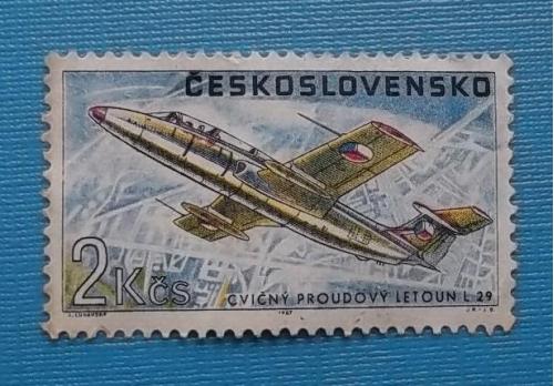 Чехословакия 1967 г -  самолёт Л-29 «Дельфин»