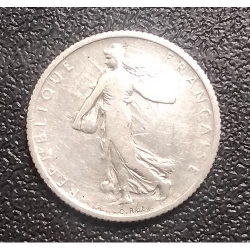 Франция 1 франк, 1899 г, серебро