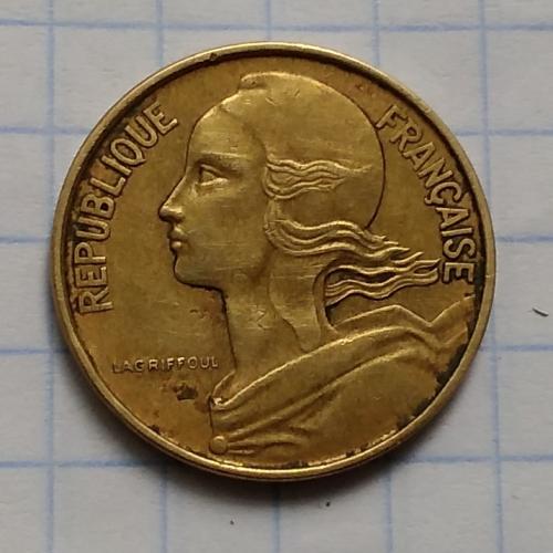 Франция 10 сантимов,  1972 г