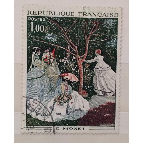 Франция 1972 г - Клод Моне (1840–1926). Женщины в саду, гаш