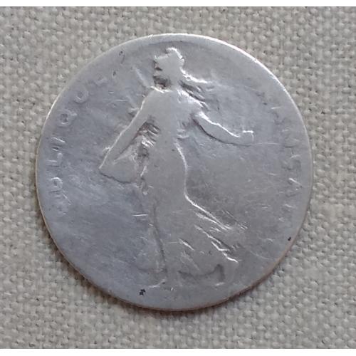 Франция 50 сантимов, 1898 г, серебро