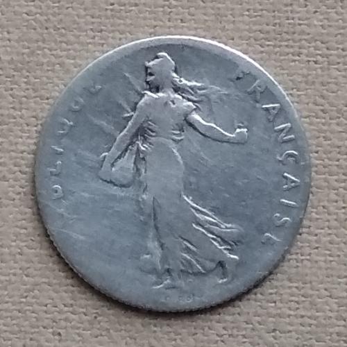 Франция 50 сантимов, 1898 г, серебро