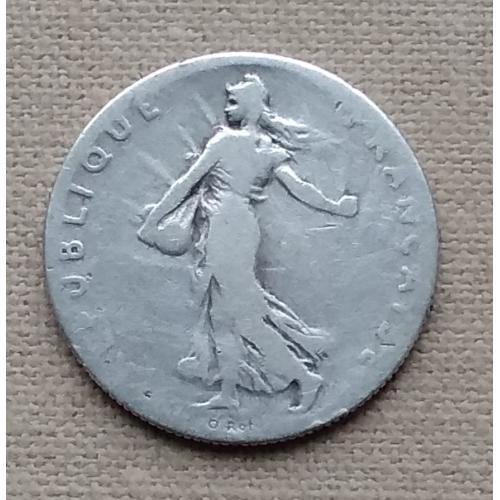 Франция 50 сантимов, 1898 г, серебро