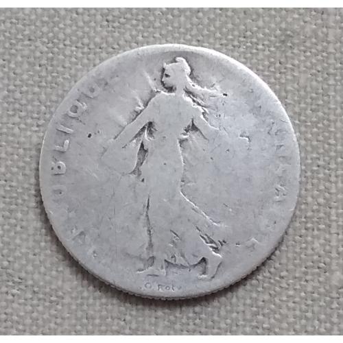 Франция 50 сантимов, 1899 г, серебро
