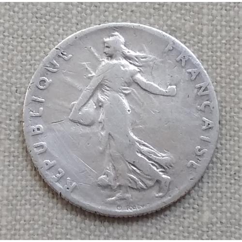 Франция 50 сантимов, 1905 г, серебро