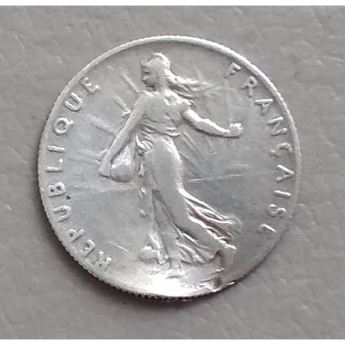 Франция 50 сантимов, 1907 г, серебро