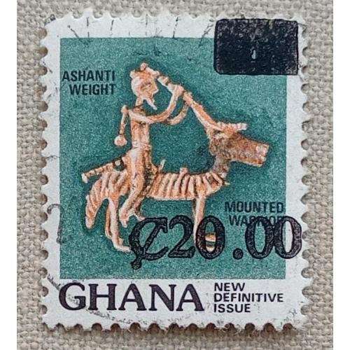 Гана 1988 г -  Гиря ашанти «Всадник» , гаш