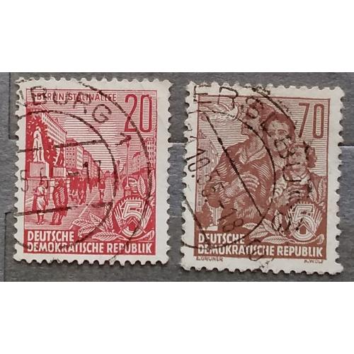 ГДР 1955 г - Стандартный выпуск. Пятилетний план, гаш