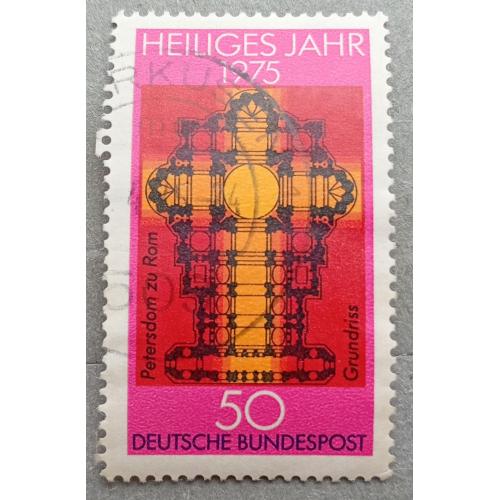 Германия 1975 г - Собор Святого Петра в Риме. План этажа, гаш