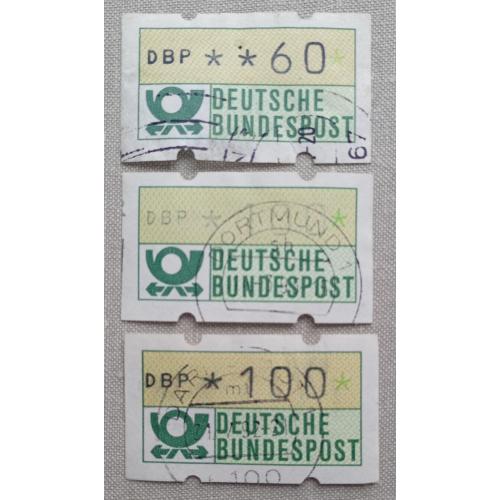 Германия 1981 г - Автоматные марки , гаш, 5 шт (смюфото)