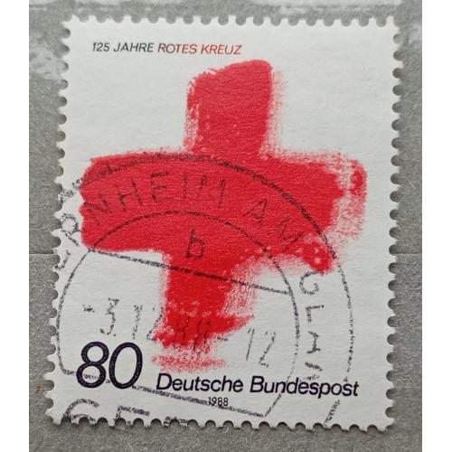 Германия 1988 г - 125-я годовщина Красного Креста, гаш