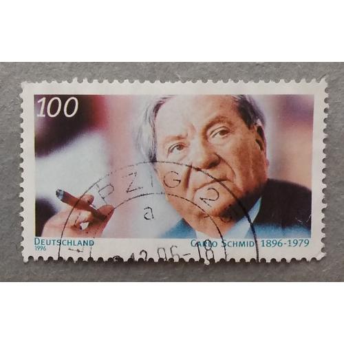 Германия 1996 г - 100 лет со дня рождения Карло Шмида, гаш