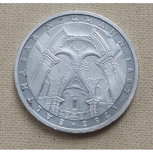 Германия 5 марок, 1978 г -  225 лет со дня смерти Иоганна Бальтазара Неймана, серебро