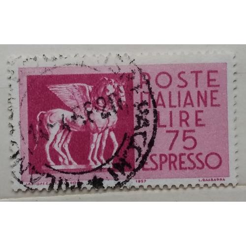 Италия 1958 г -  Эспрессо. Этрусские крылатые лошади