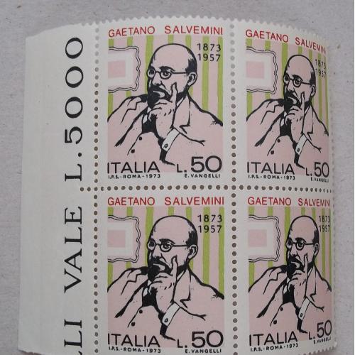  Италия 1973 г - Гаэтано Сальвемини, квартблок, поле слева
