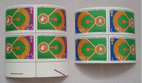 Италия 1973 г - Международный кубок по бейсболу, два квартблока