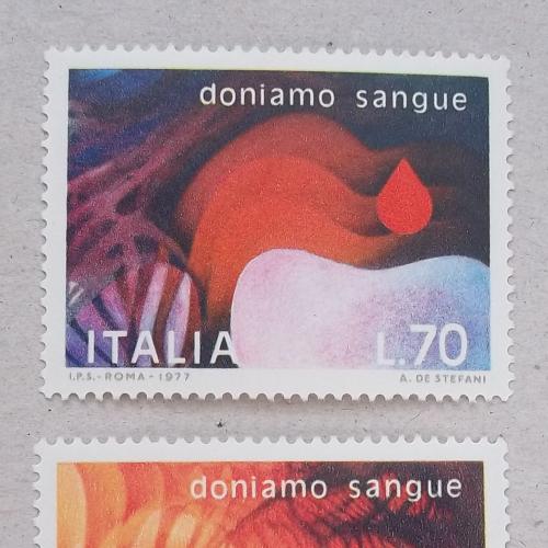 Италия 1977 г - донорство
