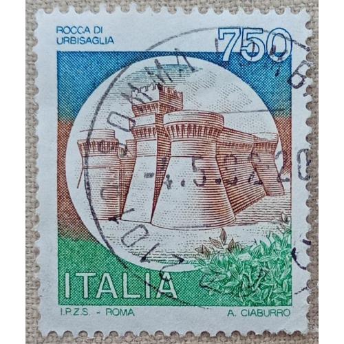 Италия 1990 г - Замок Рокка ди Урбисалья, гаш