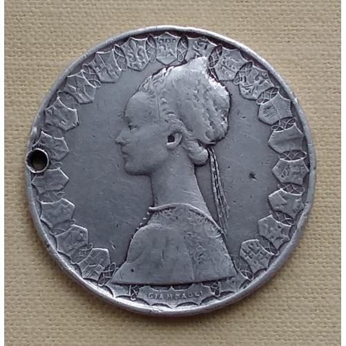 Италия 500 лир, 1966 г, серебро