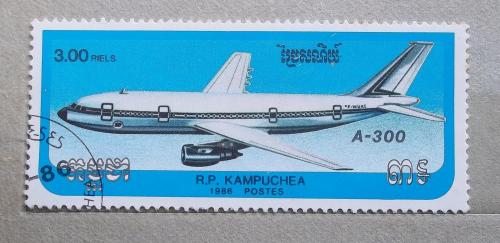 Камбоджа 1986 г - аэробус А-300