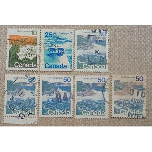 Канада 1972 г -  Пейзажные изображения,  гаш