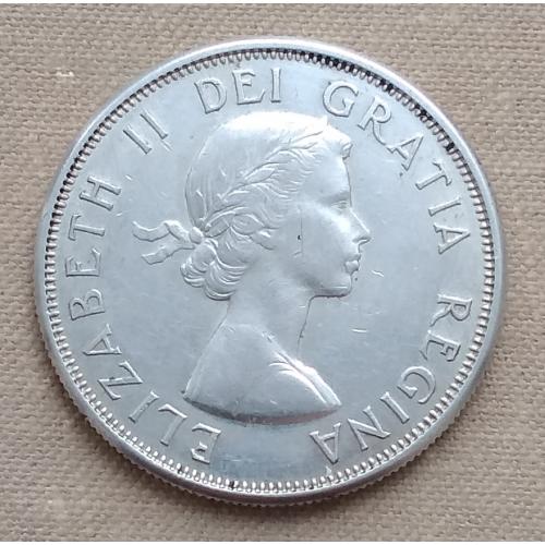 Канада 50 центов, 1964 г, серебро