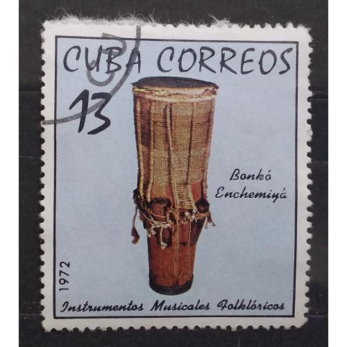 Куба 1972 г -  Музыкальные инструменты.  Бонко Энхемия, гаш