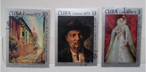 Куба 1973 г - Картины Национального музея , 4 шт (см.фото)