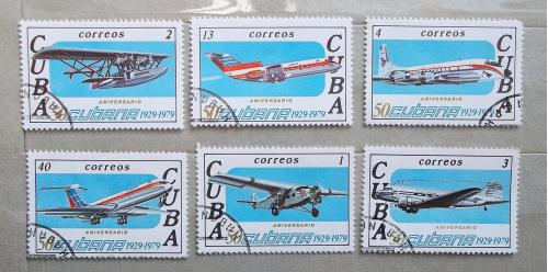 Куба 1979 г - 50 лет кубинским авиалиниям