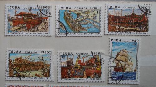 Куба 1980 г - корабли, 6 шт