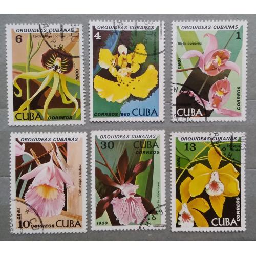 Куба 1980 г - Орхидеи