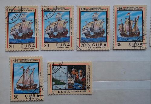 Куба 1982 г - 490 лет со дня открытия Америки Колумбом