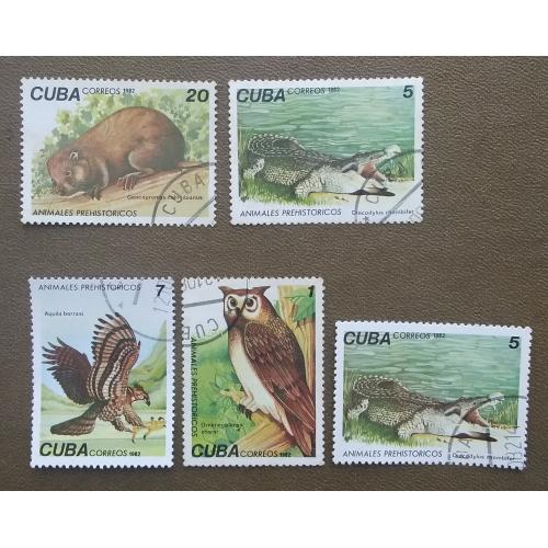 Куба 1982 г - Доисторические животные, гаш