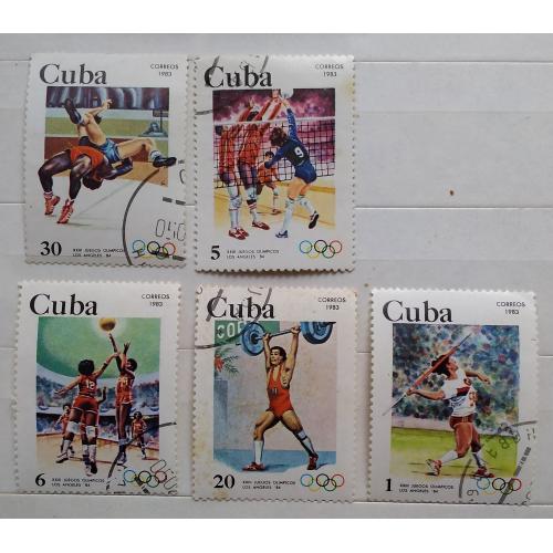 Куба 1983 г - Олимпийские игры, Лос-Анджелес '84, 5 шт