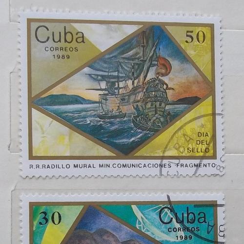 Куба 1989 г - день марки
