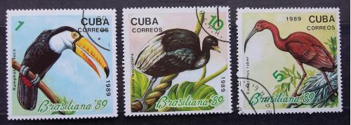 Куба 1989 г - Выставка марок "Бразилиана '89". Птицы