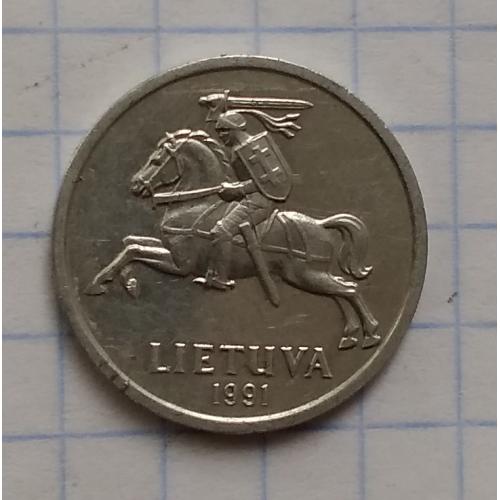 Литва 1 цент, 1991 г