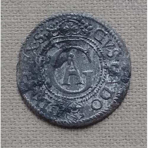 Ливония  (Шведская оккупация Риги) 1 солид 1621-1634 Густав II Адольф, серебро