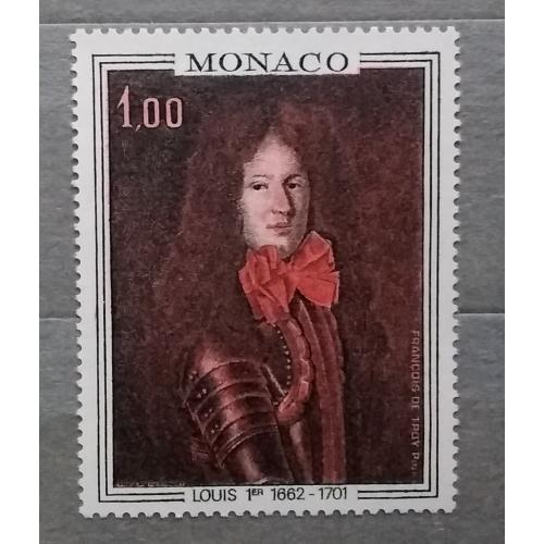 Монако 1970 г - Людовик I (1662–1701),  Жан Франсуа де Труа (1679–1752), негаш