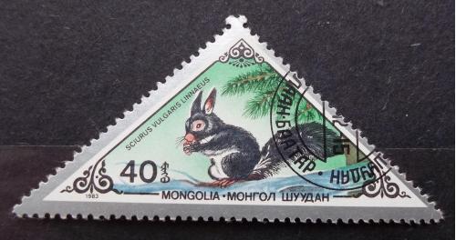 Монголия 1983 г - белка
