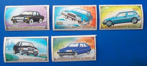 Монголия 1989 г - автомобили, 6 шт (см.фото)