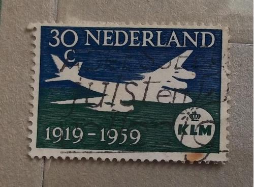 Нидерланды 1959 г - 40 лет авиакомпании KLM